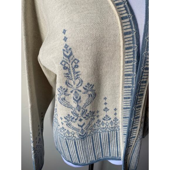 NWT Oda of Norway Woolmark Pure New Wool Open Cardigan- Size Medium - Picture 3 of 16